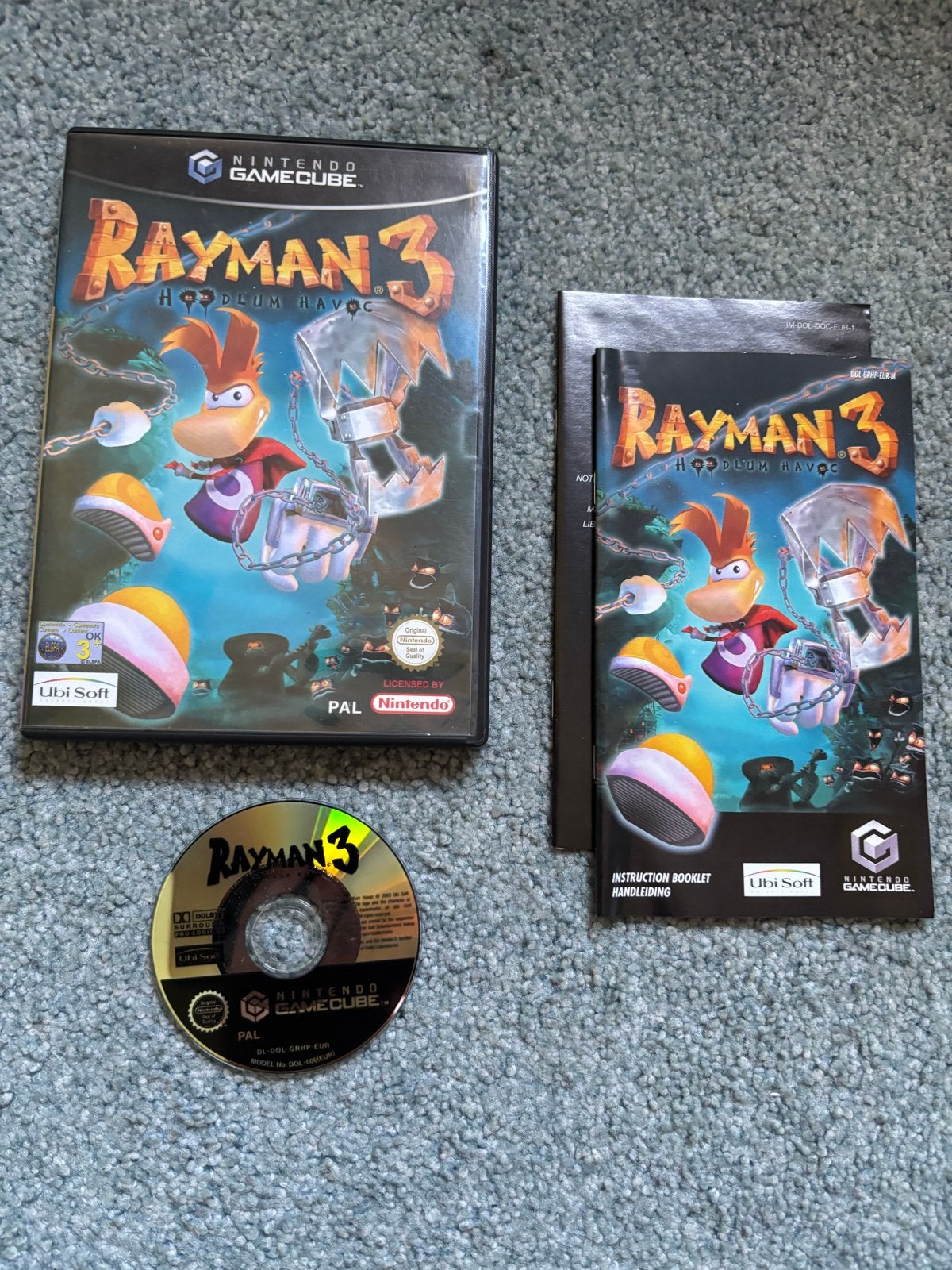 Rayman 3 Hoodlum Havoc - Nintendo GameCube, Spelcomputers en Games, Games | Nintendo GameCube, Zo goed als nieuw, Platform, 1 speler