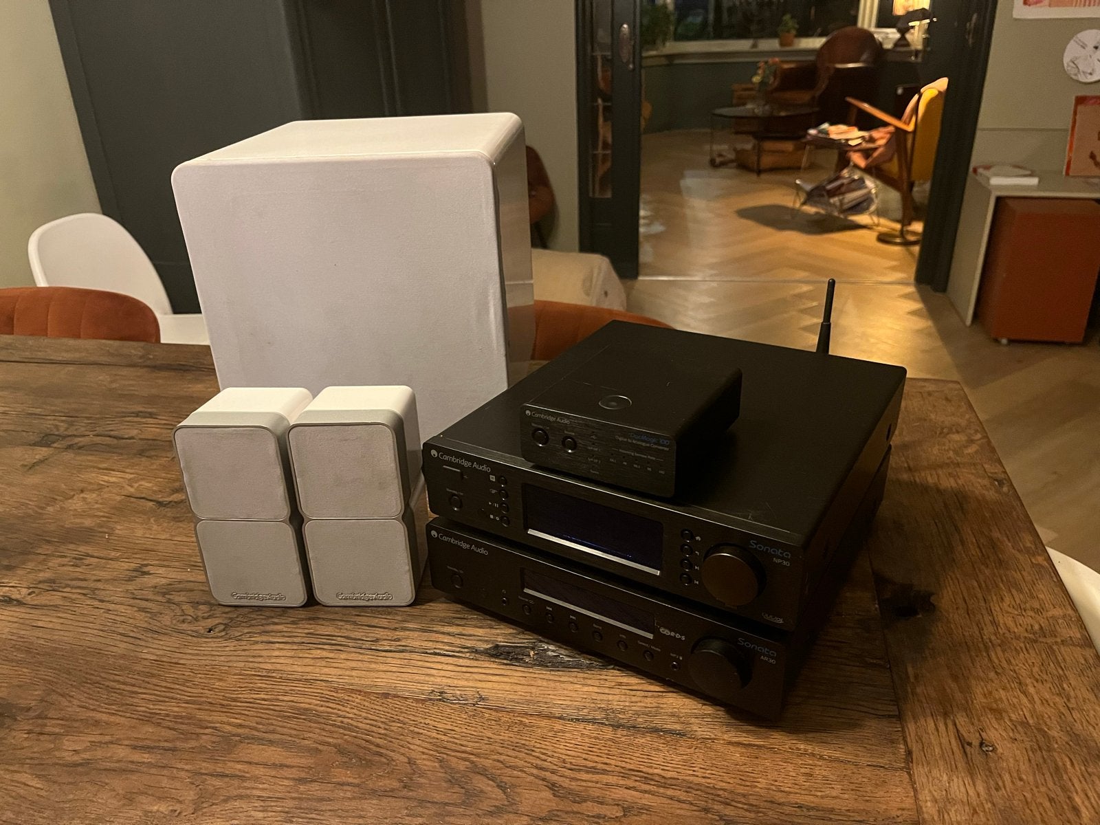 Cambridge Audio Sonata Minx Hi-Fi Set Speakers en Subwoofer, Losse componenten, Zo goed als nieuw, Speakers, Ophalen