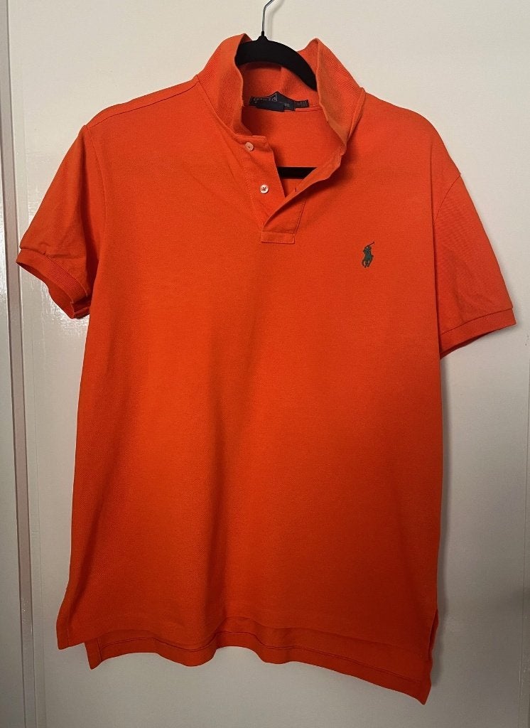 Oranje polo van Ralph Lauren maat M, Kleding | Heren, Polo's, Maat 48/50 (M), Ralph Lauren, Oranje, Ophalen of Verzenden