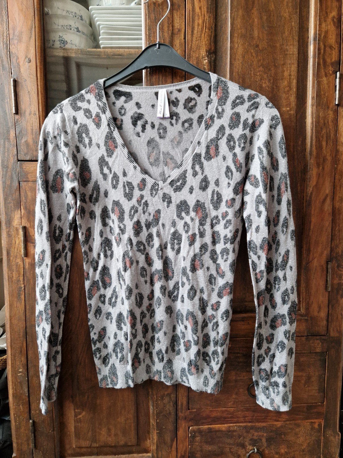 Miss Etam Trui met Luipaardprint - Maat S, Kleding | Dames, Truien en Vesten, Ophalen of Verzenden, Zo goed als nieuw, Maat 36 (S)