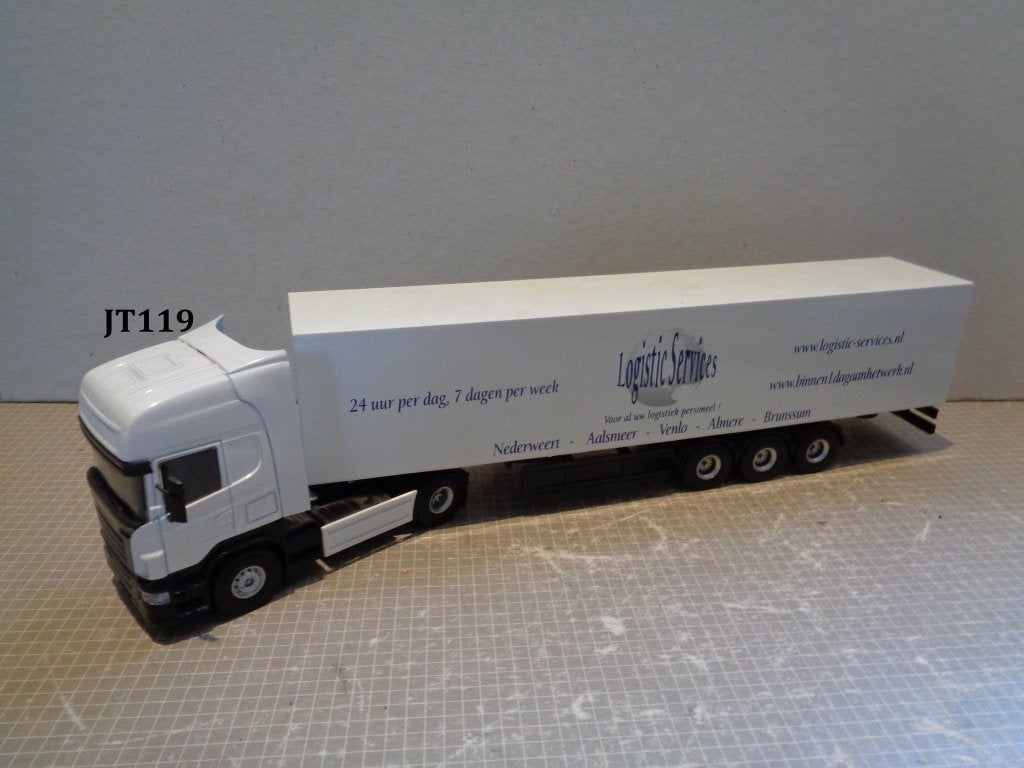 lion scania r topline logistic services, Ophalen of Verzenden, Zo goed als nieuw, Bus of Vrachtwagen, Lion Toys