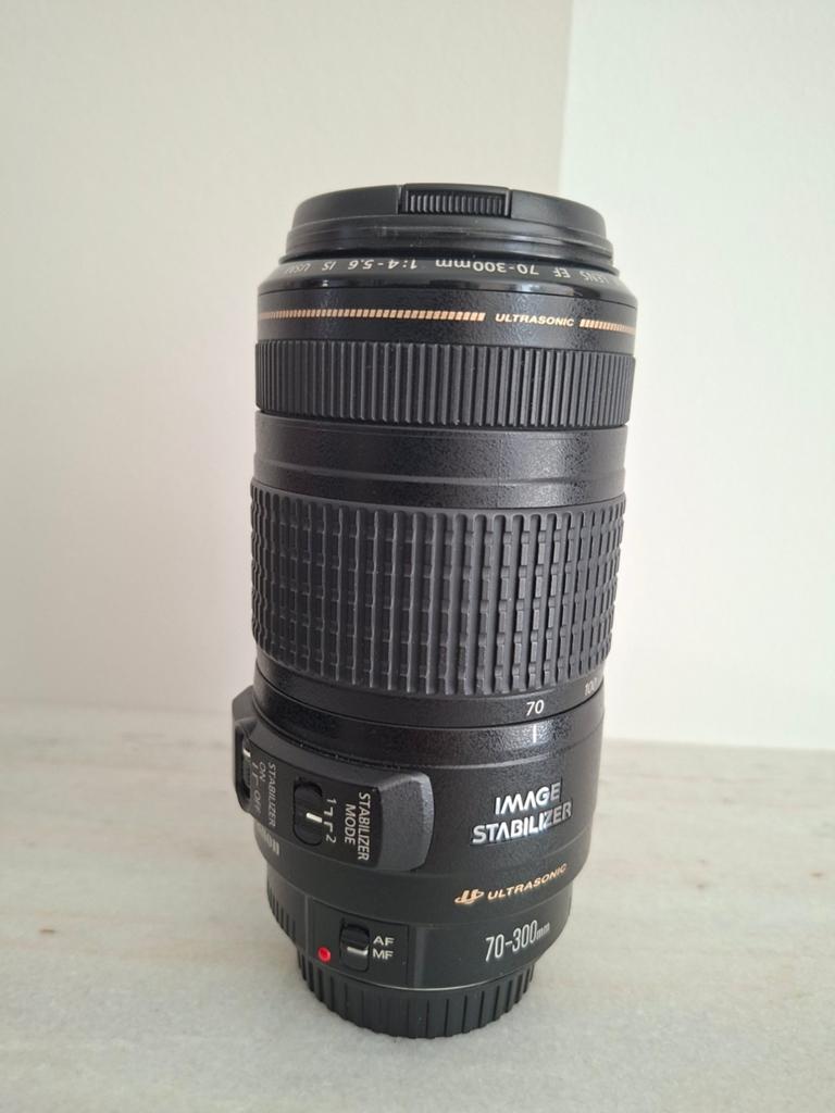 Canon EF 70-300mm f/4-5.6 IS USM Telelens + filters, Audio, Tv en Foto, Fotografie | Lenzen en Objectieven, Gebruikt, Telelens