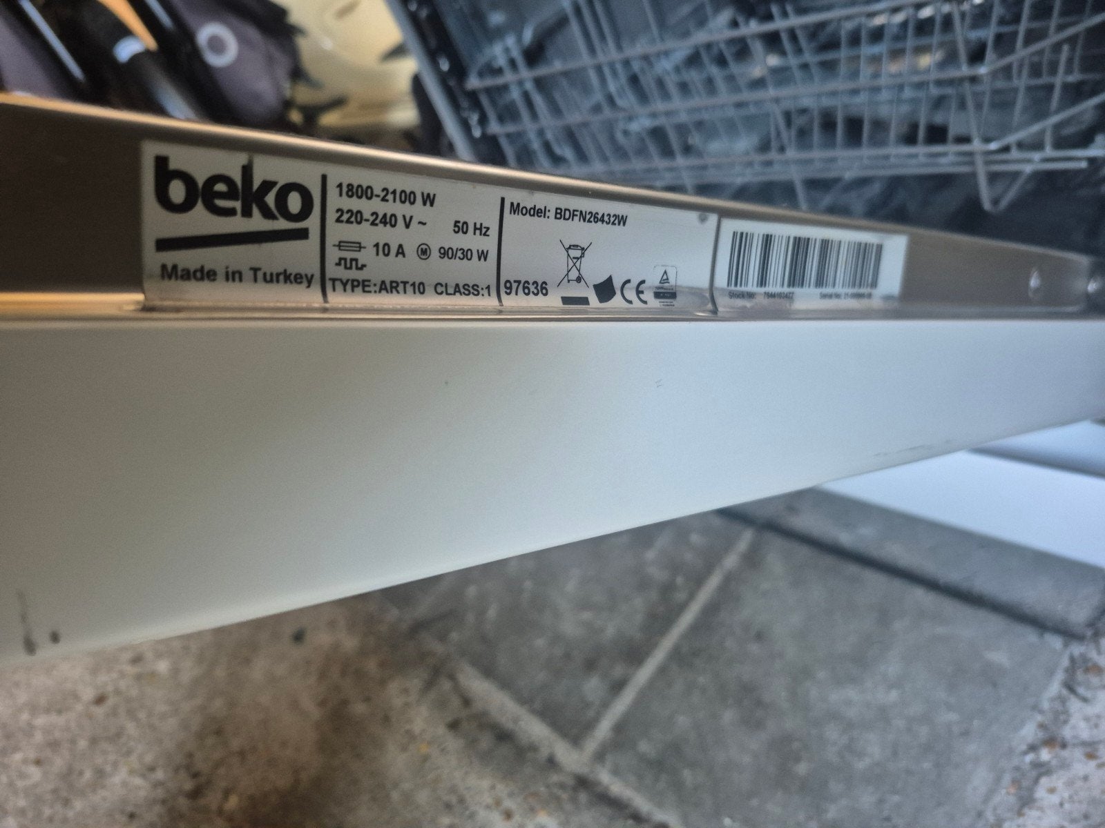 Beko vaatwasser 60x60x84, Ophalen, Gebruikt