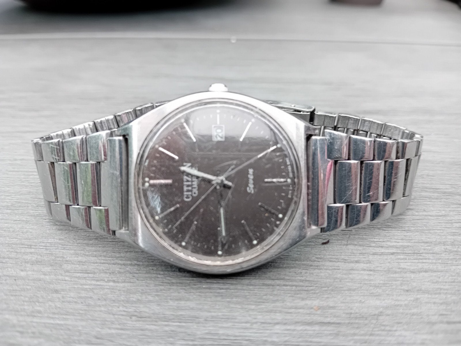 Vintage Citizen seven, Sieraden, Tassen en Uiterlijk, Staal, Met bandje, Ophalen of Verzenden, Onbekend