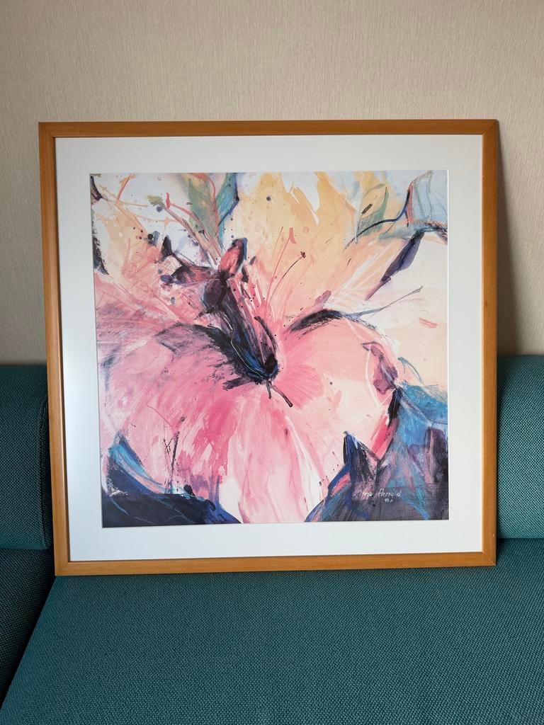 Mona Arnold - Abstracte Bloemenillustratie (1997), Ophalen