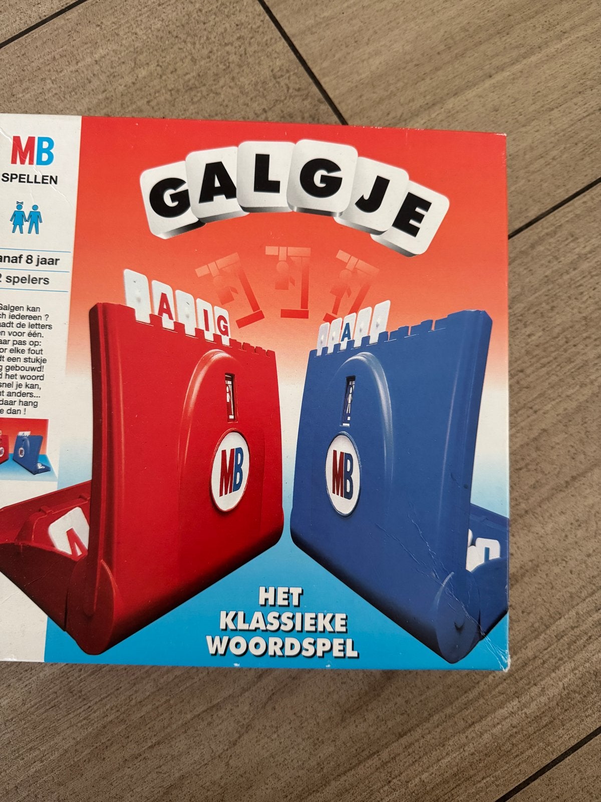 Galgje Speelbord - Het Klassieke Woordspel van MB, Hobby en Vrije tijd, Een of twee spelers, Ophalen of Verzenden, Zo goed als nieuw