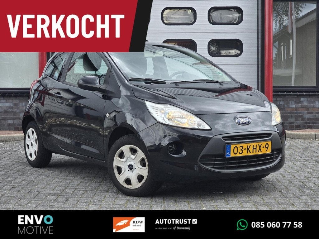 Ford Ka 1.2 Trend Stuubekrachtiging/Centrale vergr/AUX, Auto's, Ford, Bedrijf, Ka, ABS, Airbags, Alarm, Centrale vergrendeling