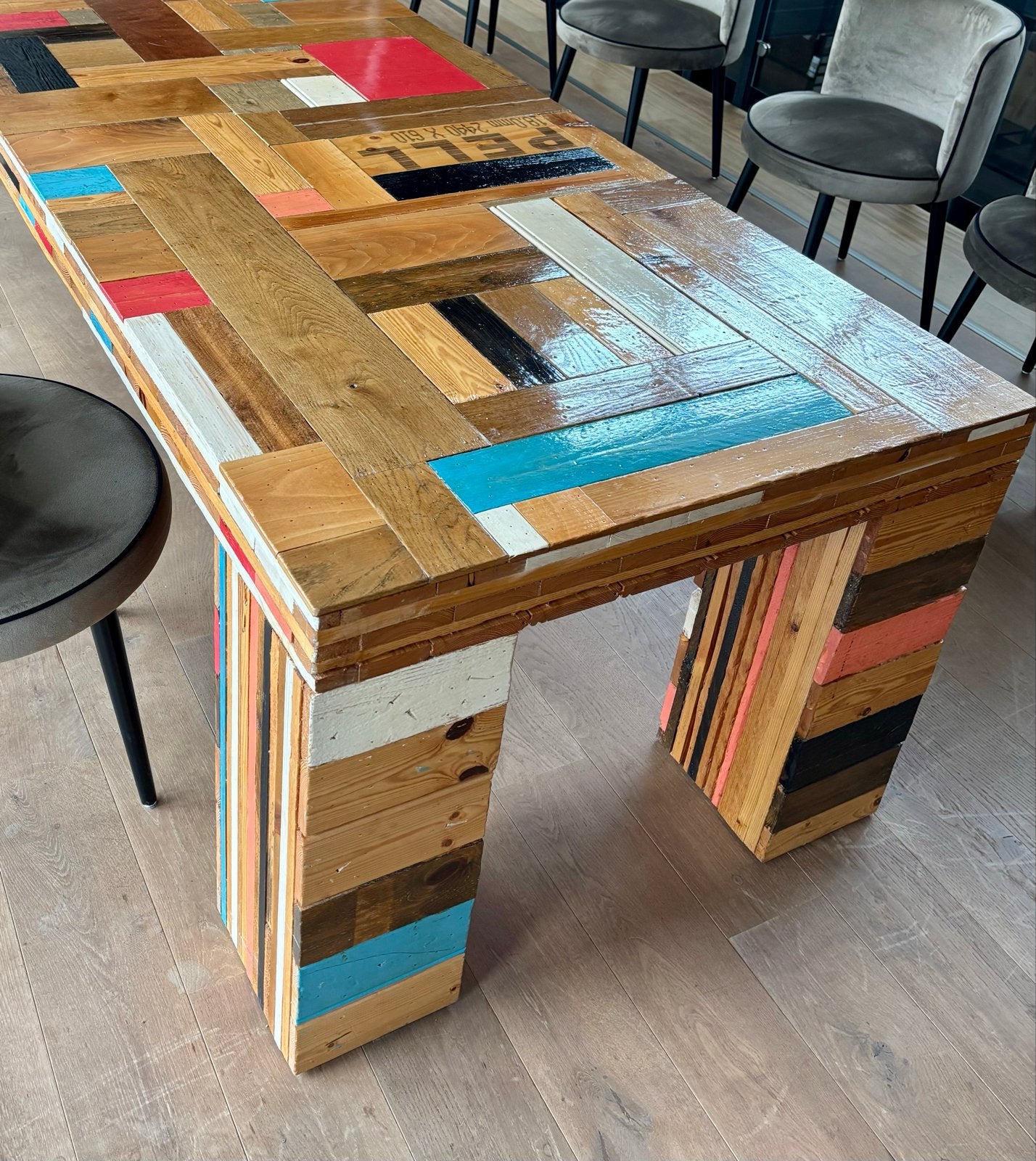 Grote eettafel/vergadertafel voor 10-12 personen, Ophalen, 100 tot 150 cm, 200 cm of meer, Zo goed als nieuw