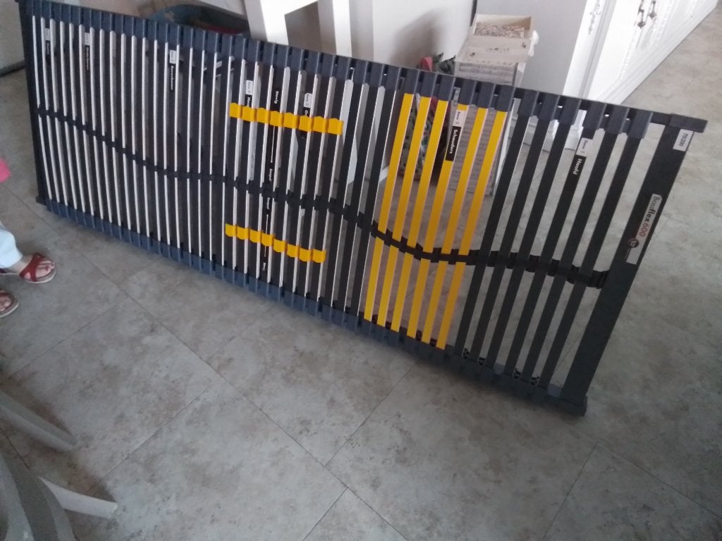2x Bossflex lattenbodems 70 x 200 cm, Ophalen of Verzenden, Zo goed als nieuw, Bedbodem, 200 cm