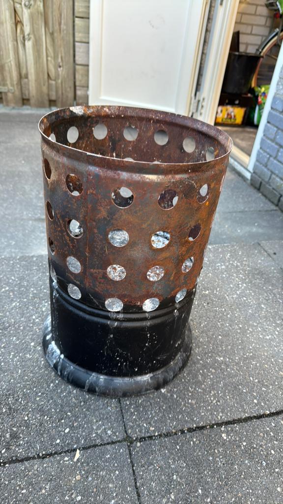 Gebruikte vuurkorf, Ophalen, Gebruikt
