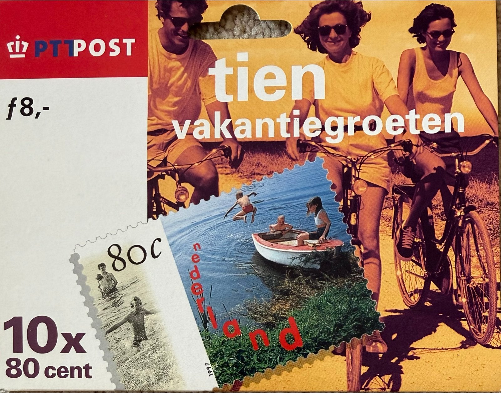 Postfris PTT Post velletje “Tien Vakantiegroeten” (1999), Ophalen of Verzenden, Na 1940, Postfris