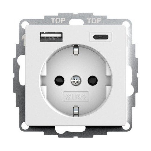WCD RA 1V + USB A+C zuiver mat wit, Verzenden, Nieuw