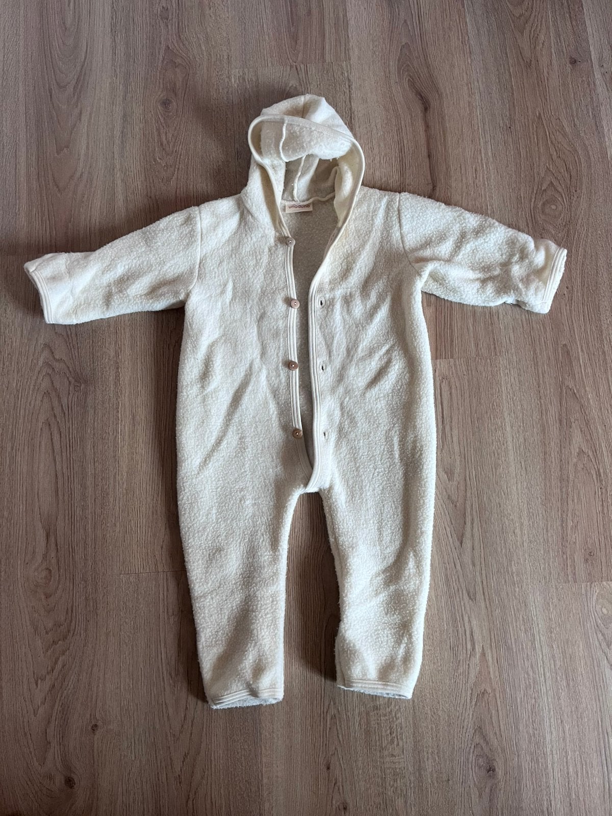 Unaduna x Engel Natur wolfleece overall maat 74-80, Kinderen en Baby's, Ophalen of Verzenden, Zo goed als nieuw, Jongetje of Meisje