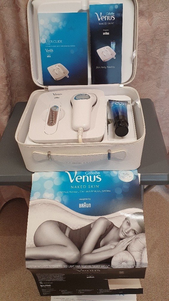 Zeer goed  Braun Venus Naked Skin IPL-ontharingsapparaat, Ophalen of Verzenden, Zo goed als nieuw, Scheren en Epileren