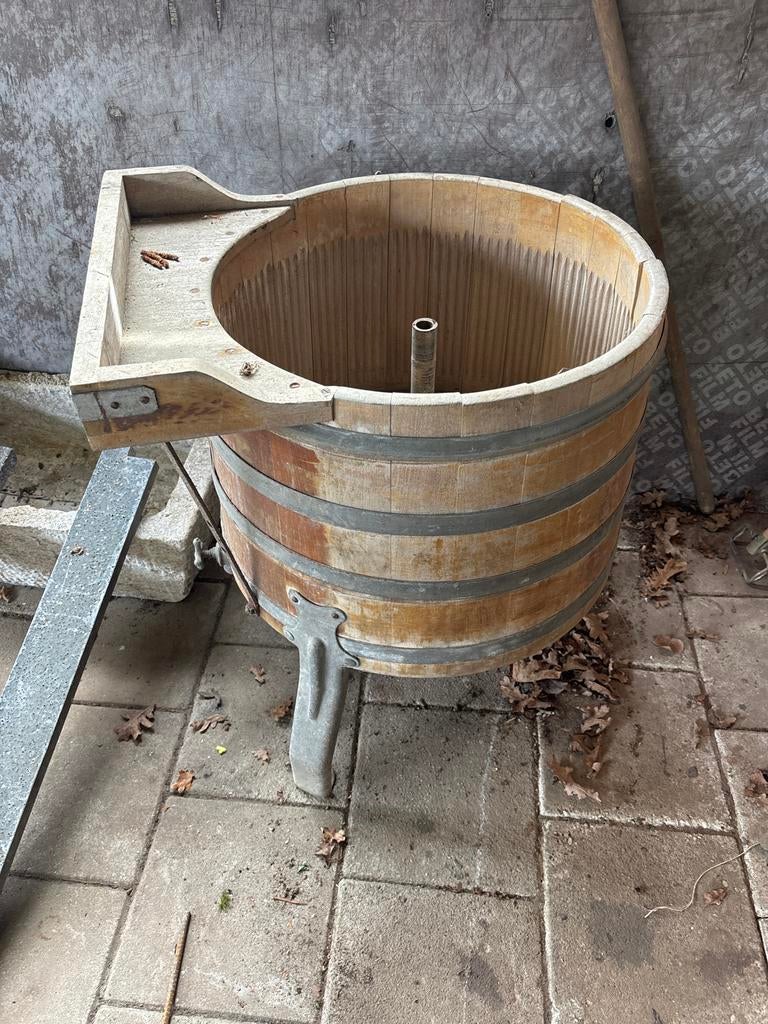 Antieke houten wasmachine / wastobbe, Antiek en Kunst, Ophalen