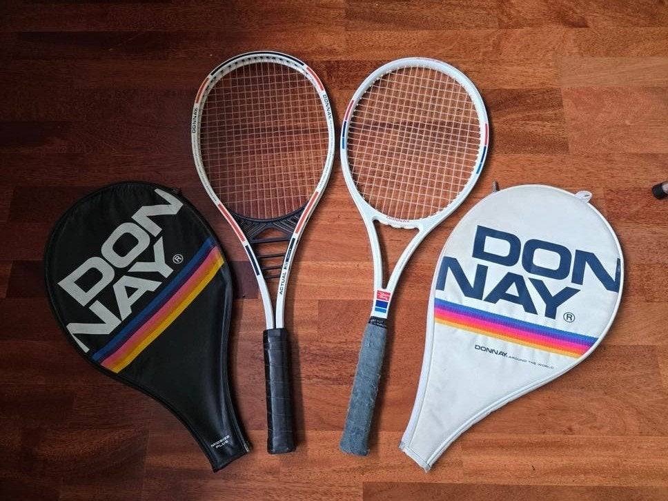 2 Vintage Donnay Tennisrackets: Björn Borg & Actual 35, Ophalen of Verzenden