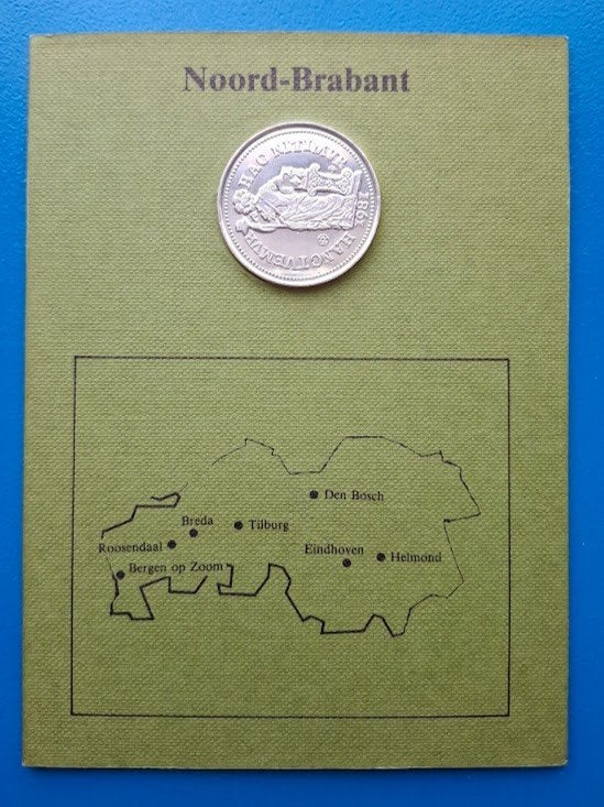 Penning Provincie Noord-Brabant in blister - 1981, Verzenden, Overige materialen, Nederland