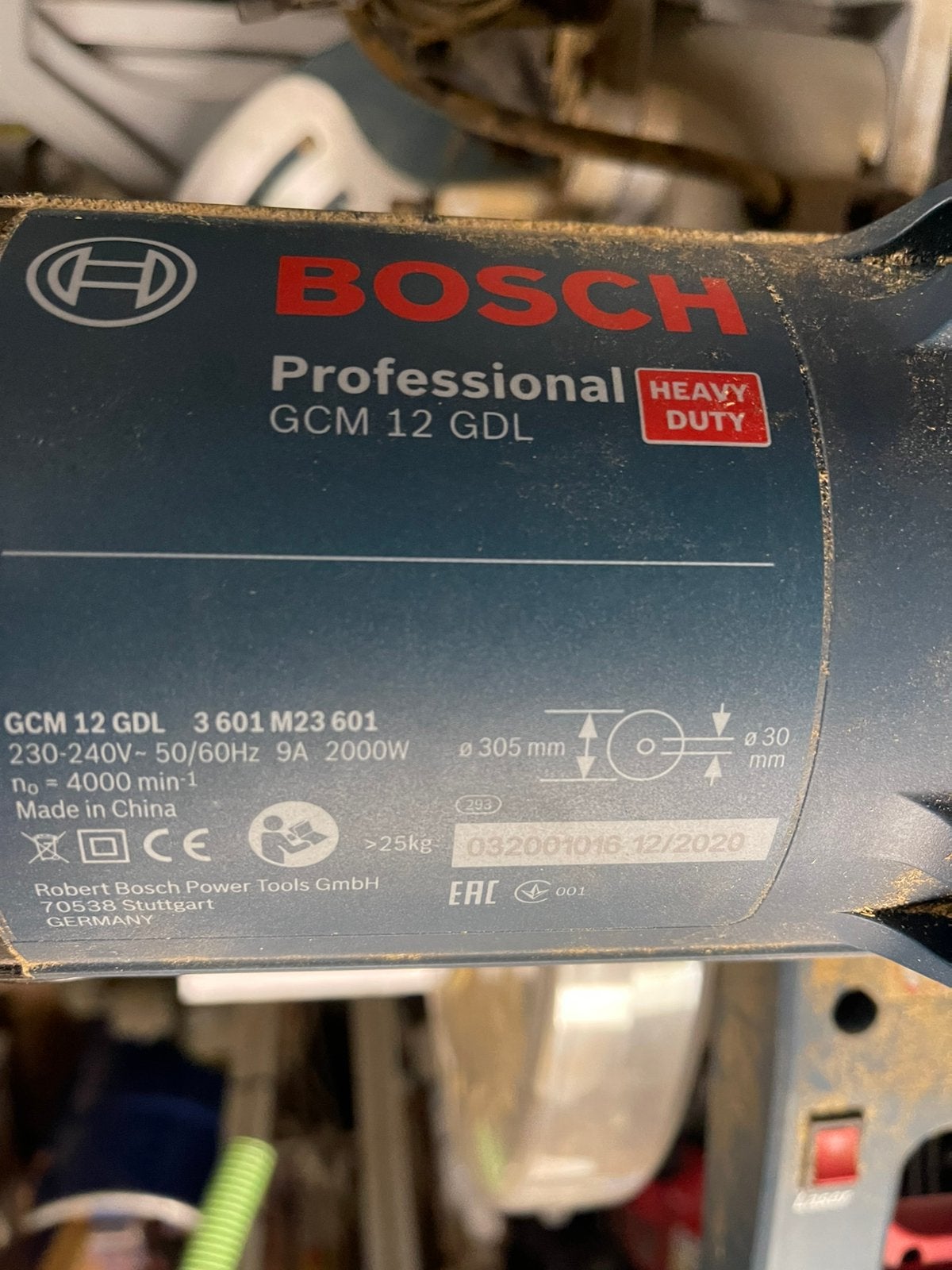 Bosch Afkortzaag GCM 12 GDL, Doe-het-zelf en Verbouw, 70 mm of meer, Ophalen of Verzenden, Zo goed als nieuw, Afkortzaag