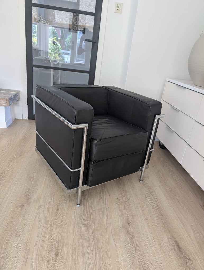 Fauteuil, Huis en Inrichting, Ophalen, Minder dan 75 cm, Zo goed als nieuw, Leer