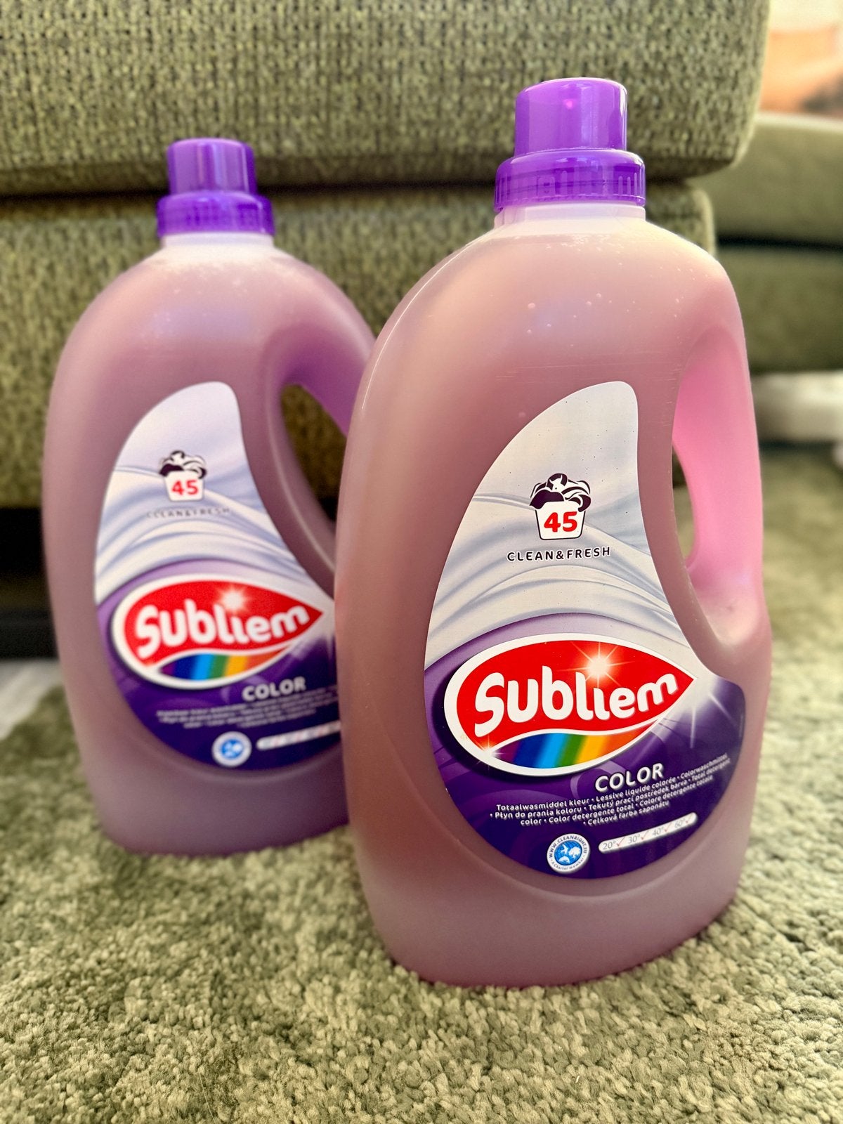 Subliem Wasmiddel Color 2x 3 Liter Ongeopend, Ophalen of Verzenden, Nieuw