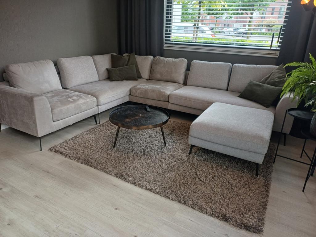 Ruolo elementenbank van Pronto Wonen - Lichtgrijs 2024, Huis en Inrichting, Ophalen, 100 tot 125 cm, Hoekbank, 300 cm of meer