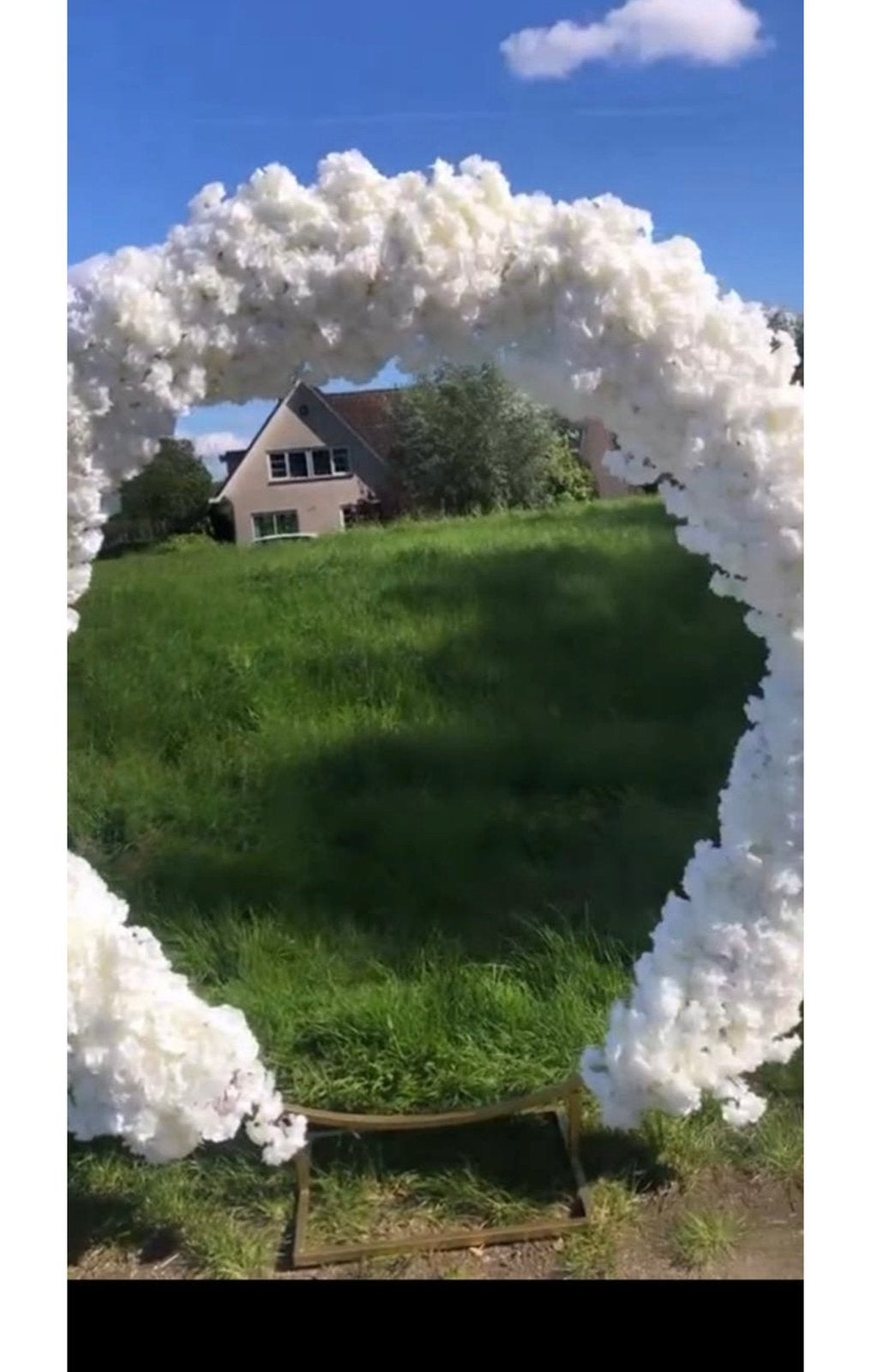 Te koop bloemenboog+backdrop lees bschrijving goed!!!, Hobby en Vrije tijd, Ophalen, Zo goed als nieuw