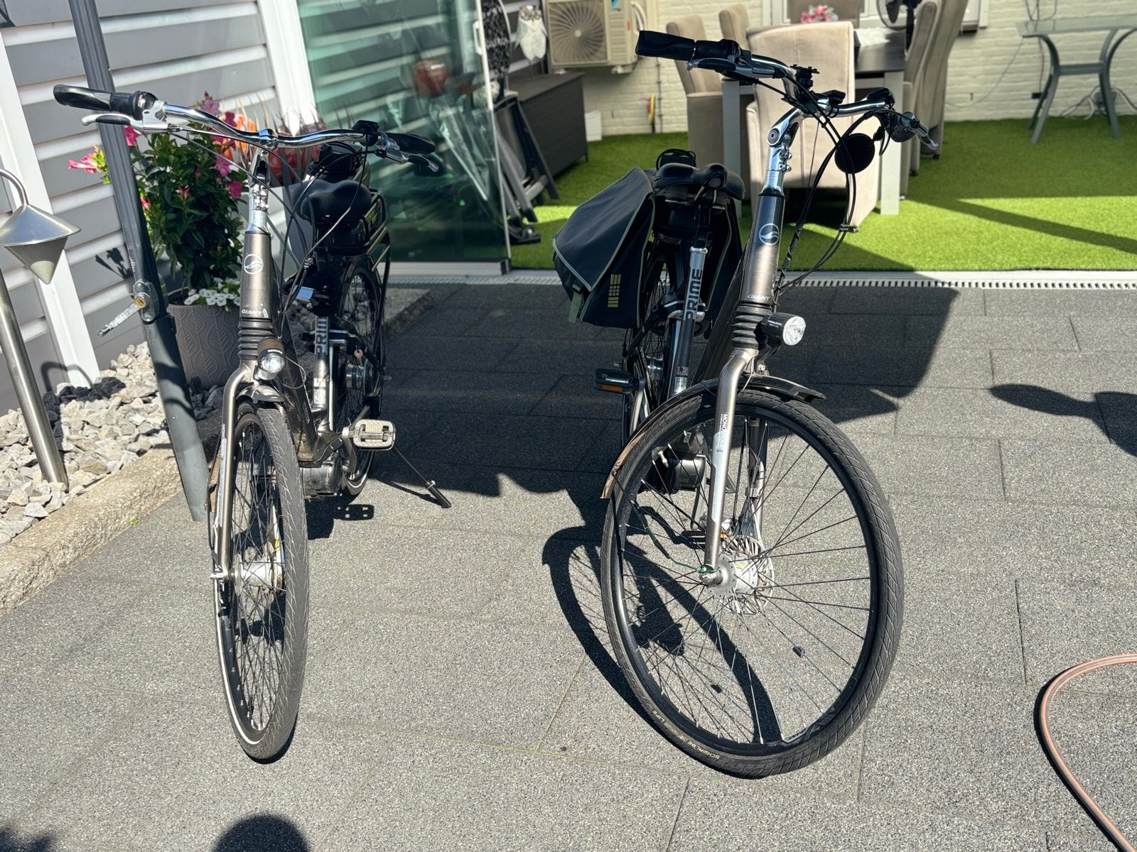 2 elektrische fietsen Giant Prime in zeer goede staat!, Fietsen en Brommers, Elektrische fietsen, Ophalen, Gebruikt, Giant, 51 tot 55 cm