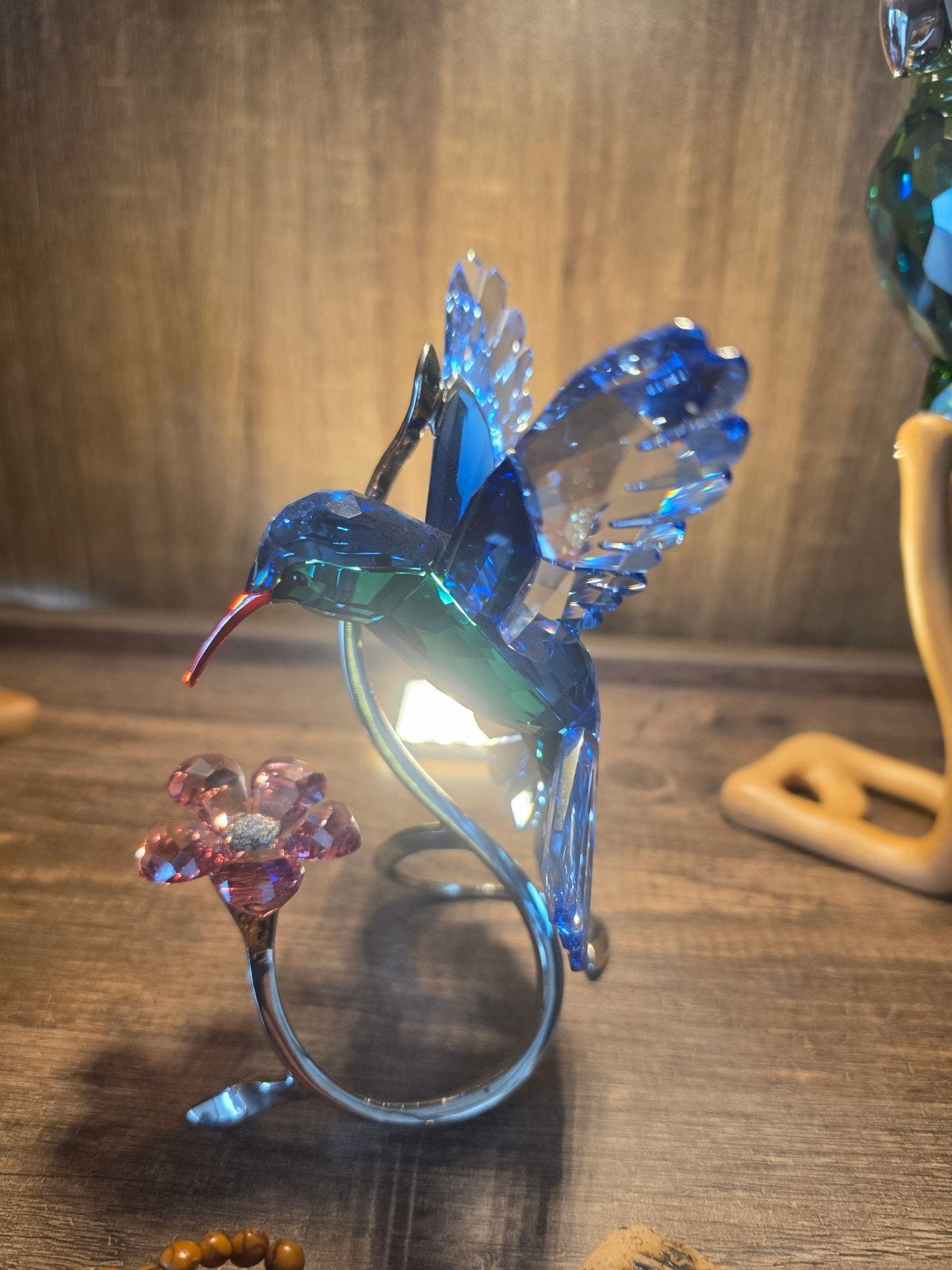 Swarovski kristal kolibrie met doos en certificaat, Verzamelen, Ophalen of Verzenden, Zo goed als nieuw, Figuurtje