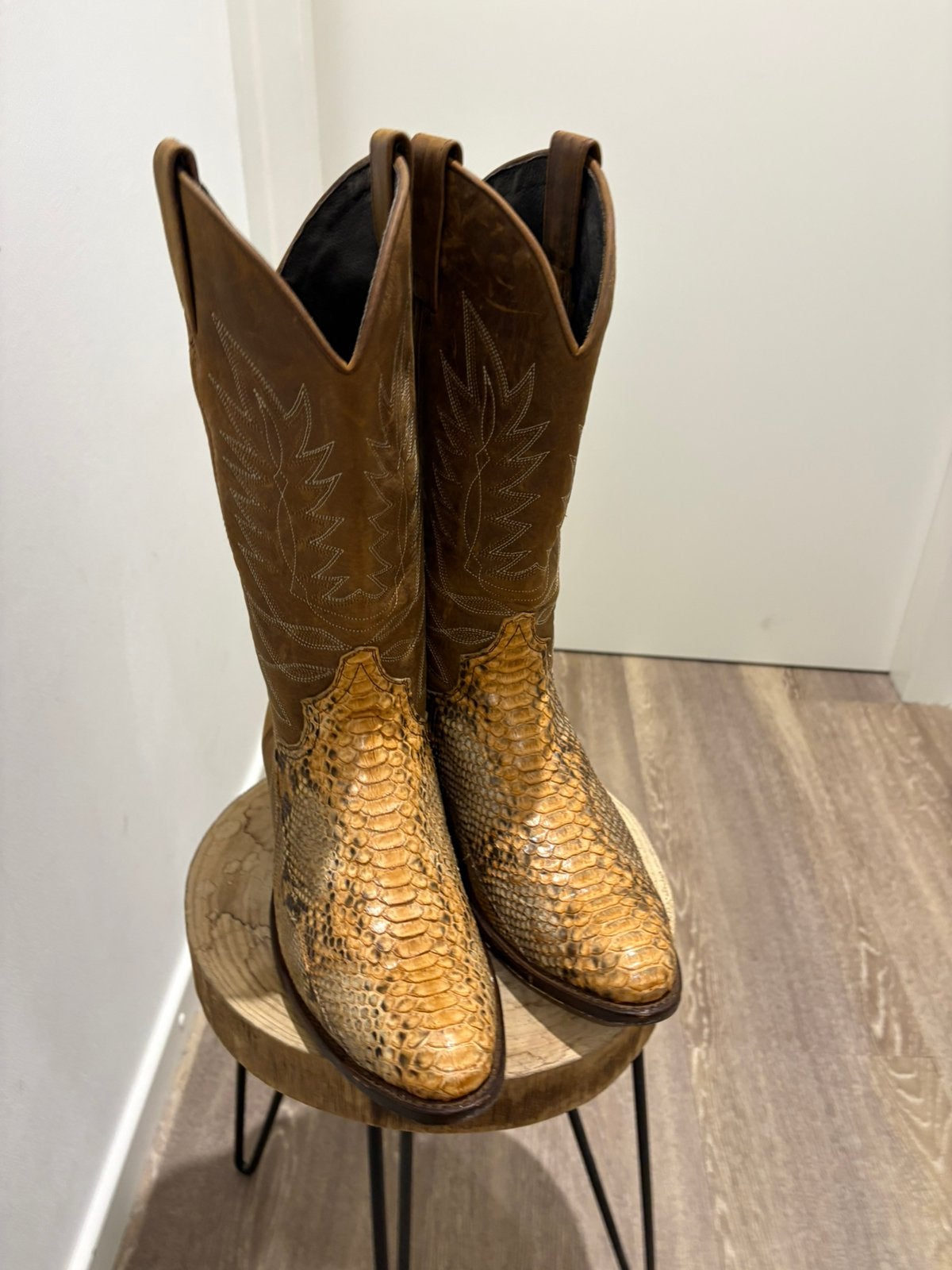 Sendra boots cowboy laarzen bruin met python voet mt 44, Kleding | Heren, Schoenen, Bruin, ., Boots, Ophalen of Verzenden