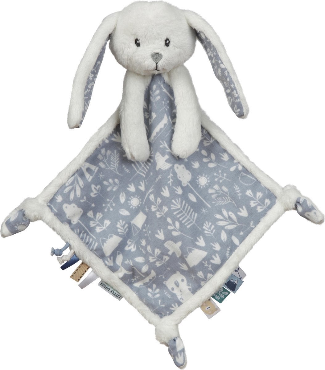 Little dutch knuffeldoekje adventure grijs/ blauw, Verzenden