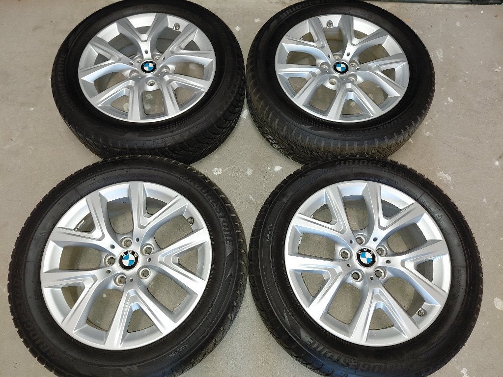 17 inch velgen met winterbanden BMW X1 F48 / X2 F39, Ophalen, Gebruikt, Banden en Velgen, 17 inch