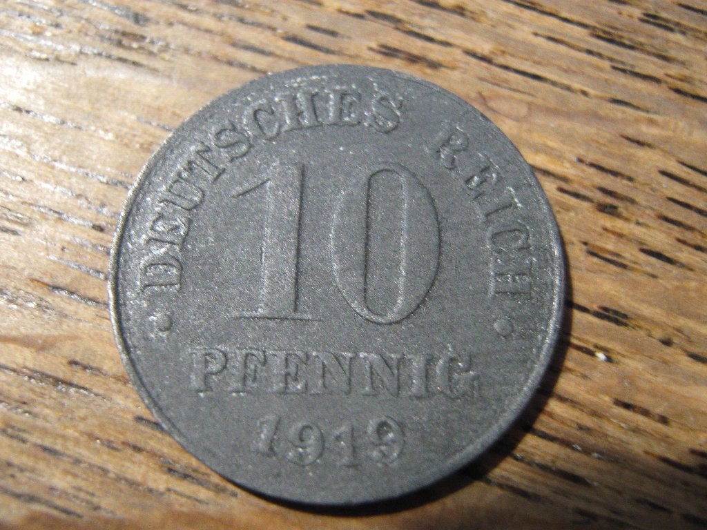 Duitse Rijk 10 Pfennig 1919 #203, Ophalen of Verzenden, Duitsland, Losse munt