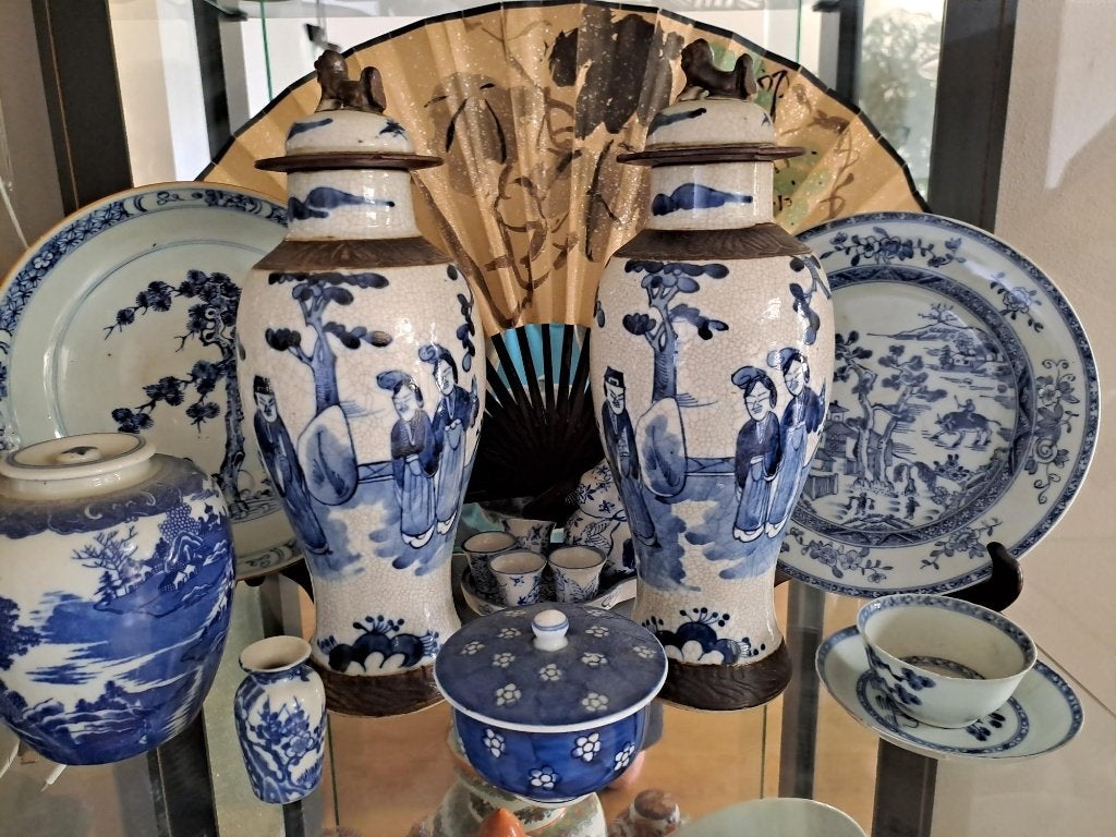 Chinees setje alle in 1 koop chinees blauw, Ophalen of Verzenden