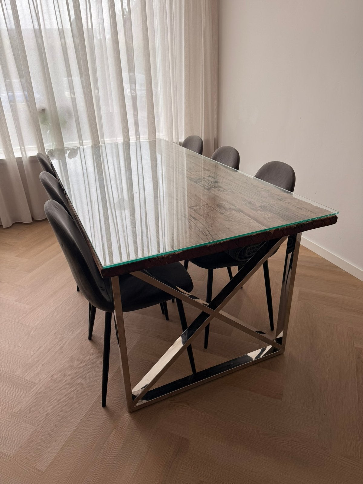 Richmond eettafel en salontafel, Huis en Inrichting, Ophalen, Zo goed als nieuw, Rechthoekig, 50 tot 100 cm