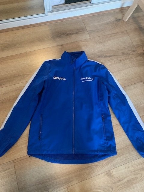 Dikkere sportjas van craft van MBO Rijnland, Kleding | Heren, Maat 52/54 (L), Blauw, Ophalen of Verzenden, Zo goed als nieuw