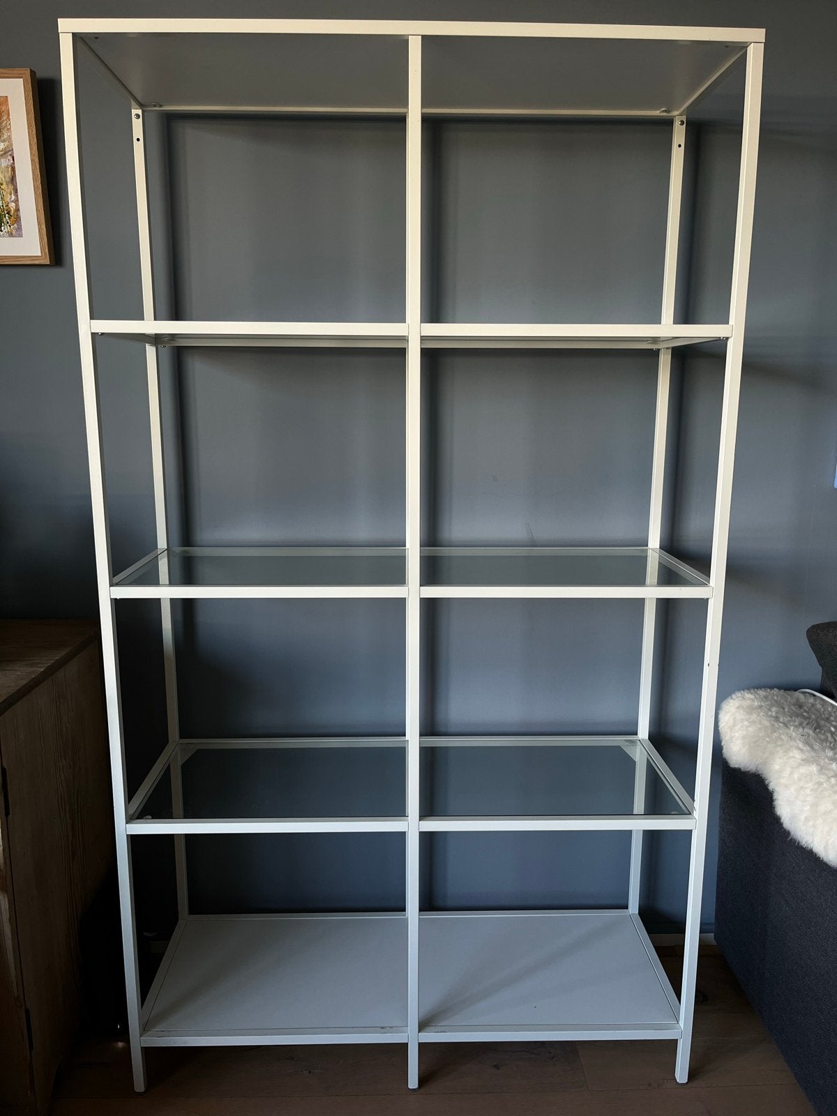 IKEA Vittsjö Stellingkast Wit - 100x36x175 cm, Met plank(en), Gebruikt, 100 tot 150 cm, Ophalen of Verzenden