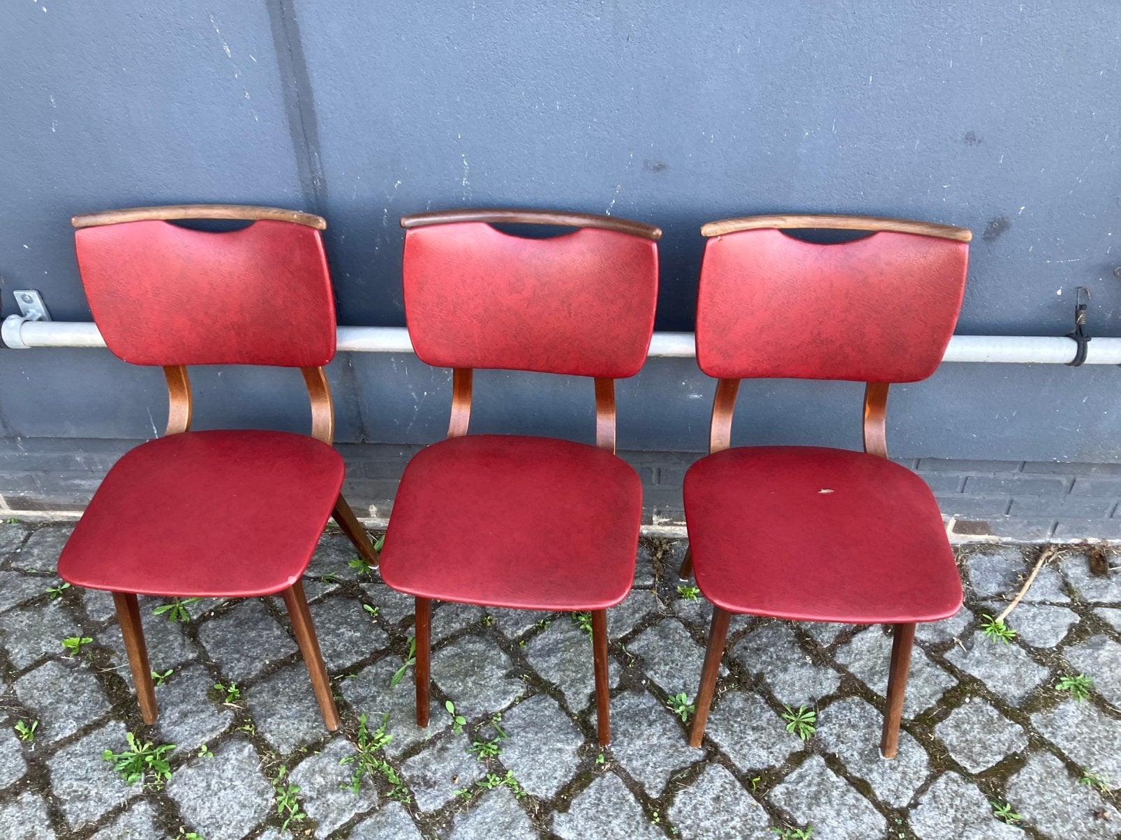 3 vintage stoelen., Ophalen of Verzenden, Zo goed als nieuw, Twee
