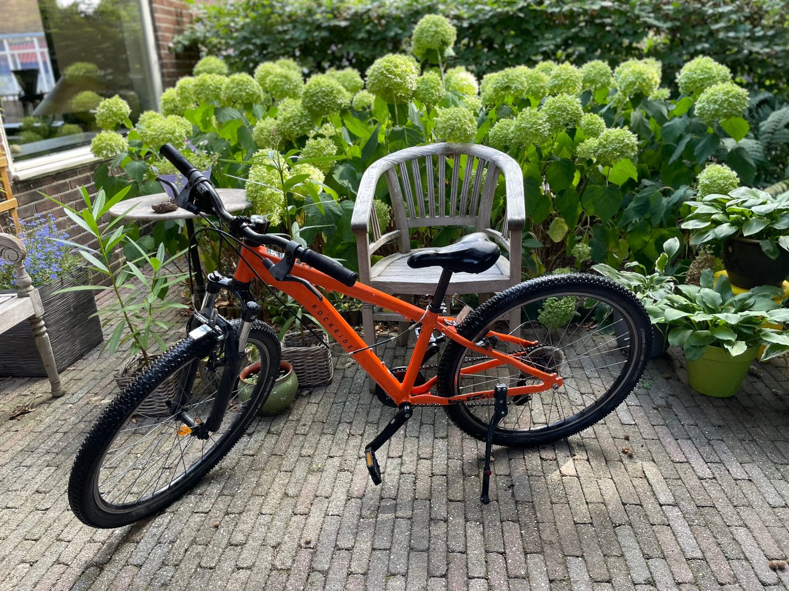 Oranje rockrider, Fietsen en Brommers, Fietsen | Jongens, Ophalen, 22 inch, Velgrem, Versnellingen