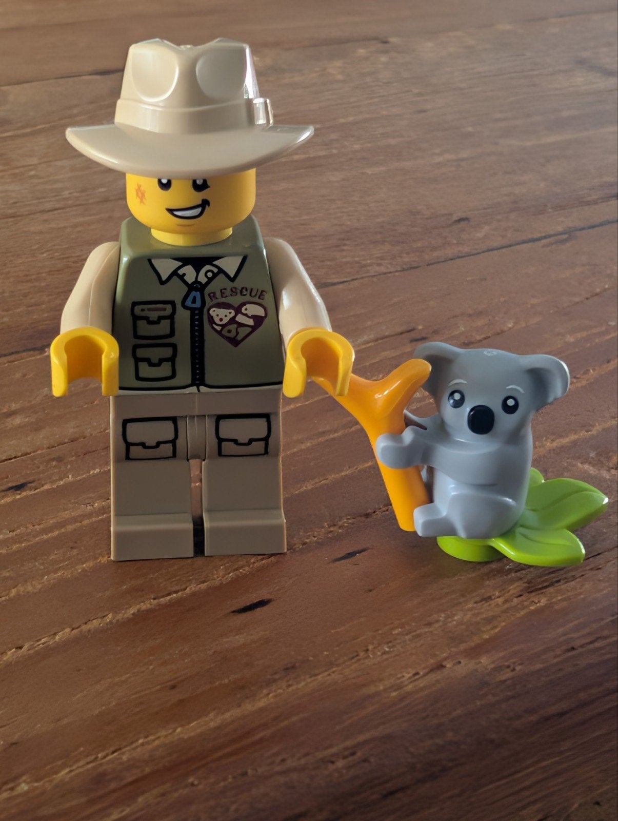 Lego Minifigures koala verzorger met koala, Lego, Nieuw, Ophalen of Verzenden, Minifiguur