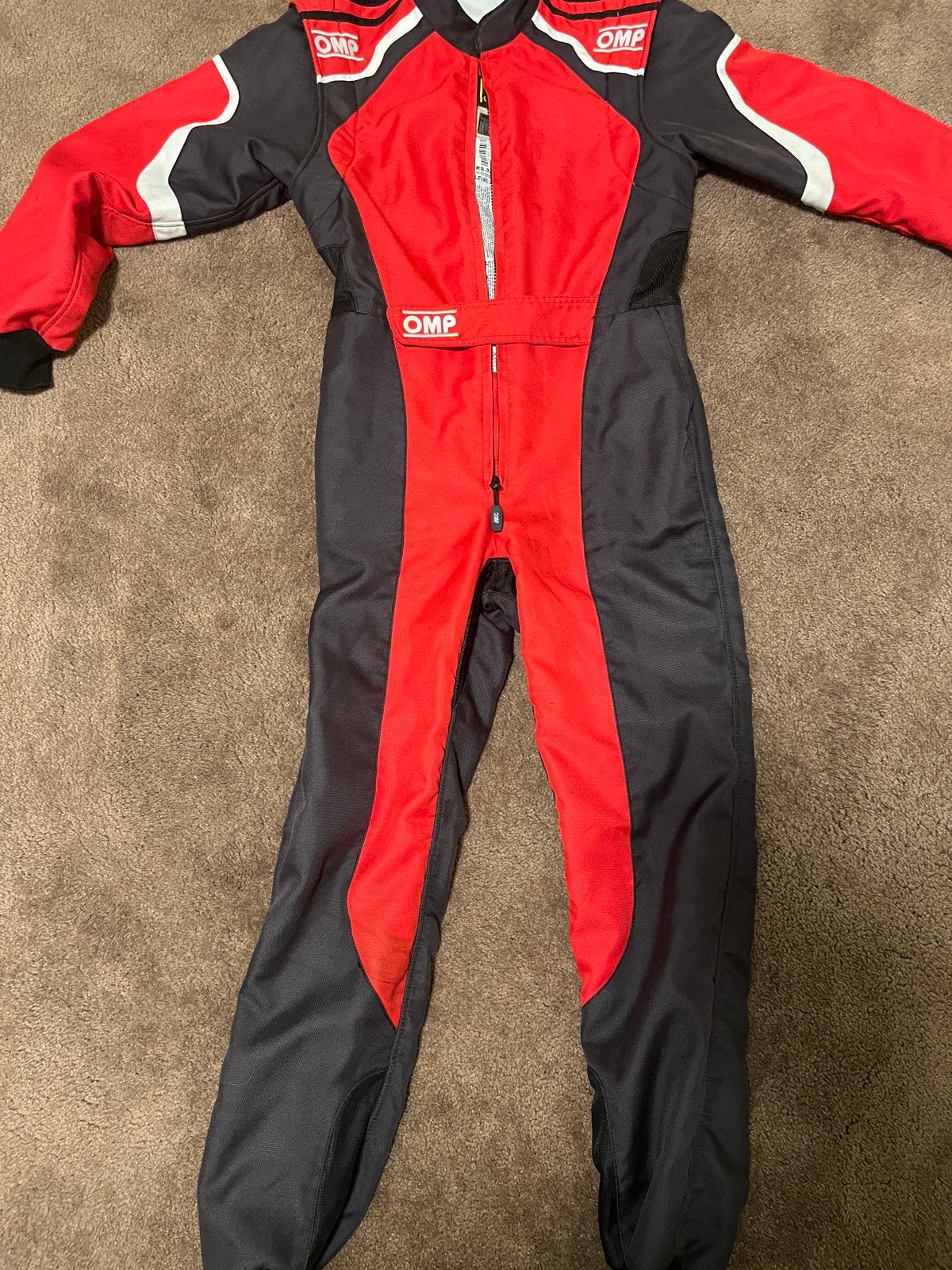 OMP Kart Overall KS-3 Rood/Zwart - Maat 160, Ophalen of Verzenden, Gebruikt, Kleding of Schoenen