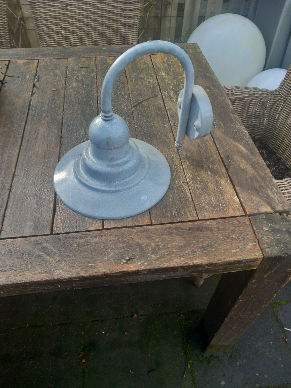 Vintage Zinken Buitenlamp - Industriële Stijl Wandlamp, Ophalen of Verzenden