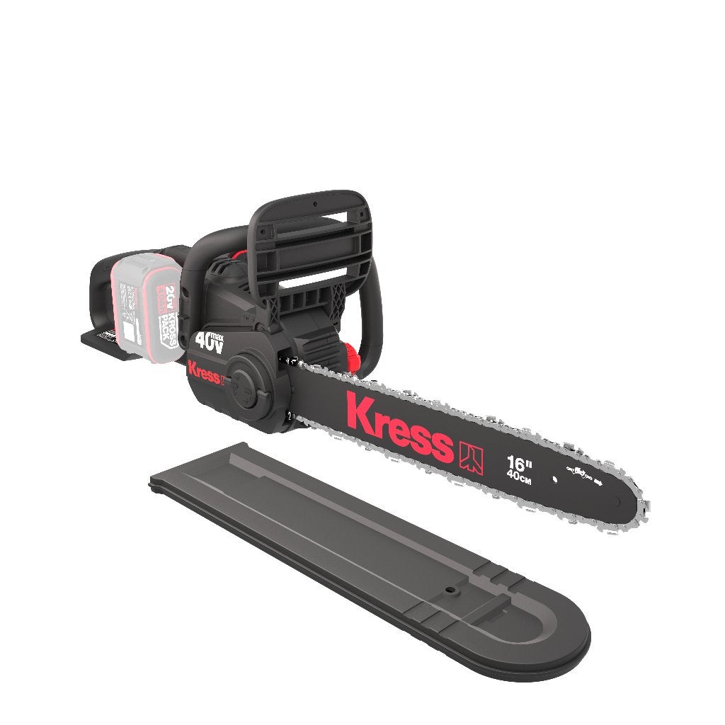 Kress 40V kettingzaag 40cm met 2 accu's en dubbele lader, Kress, Schanzenstrasse 22, Germany@positecgroup.com, Kettingzaag