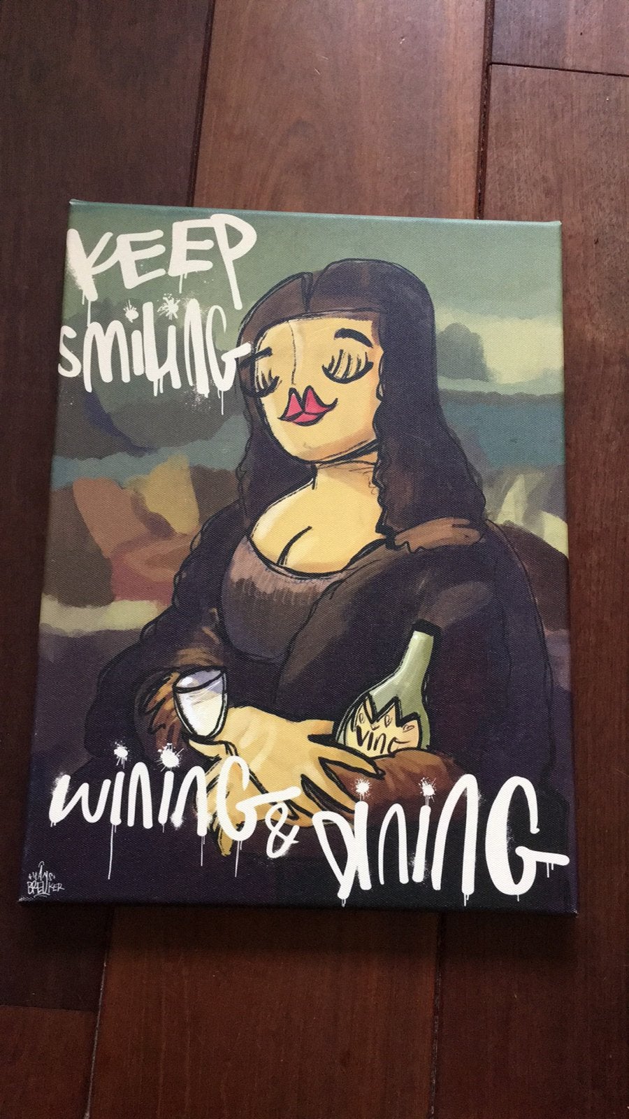 Mona Lisa, keep smiling wining and dining, Ophalen of Verzenden