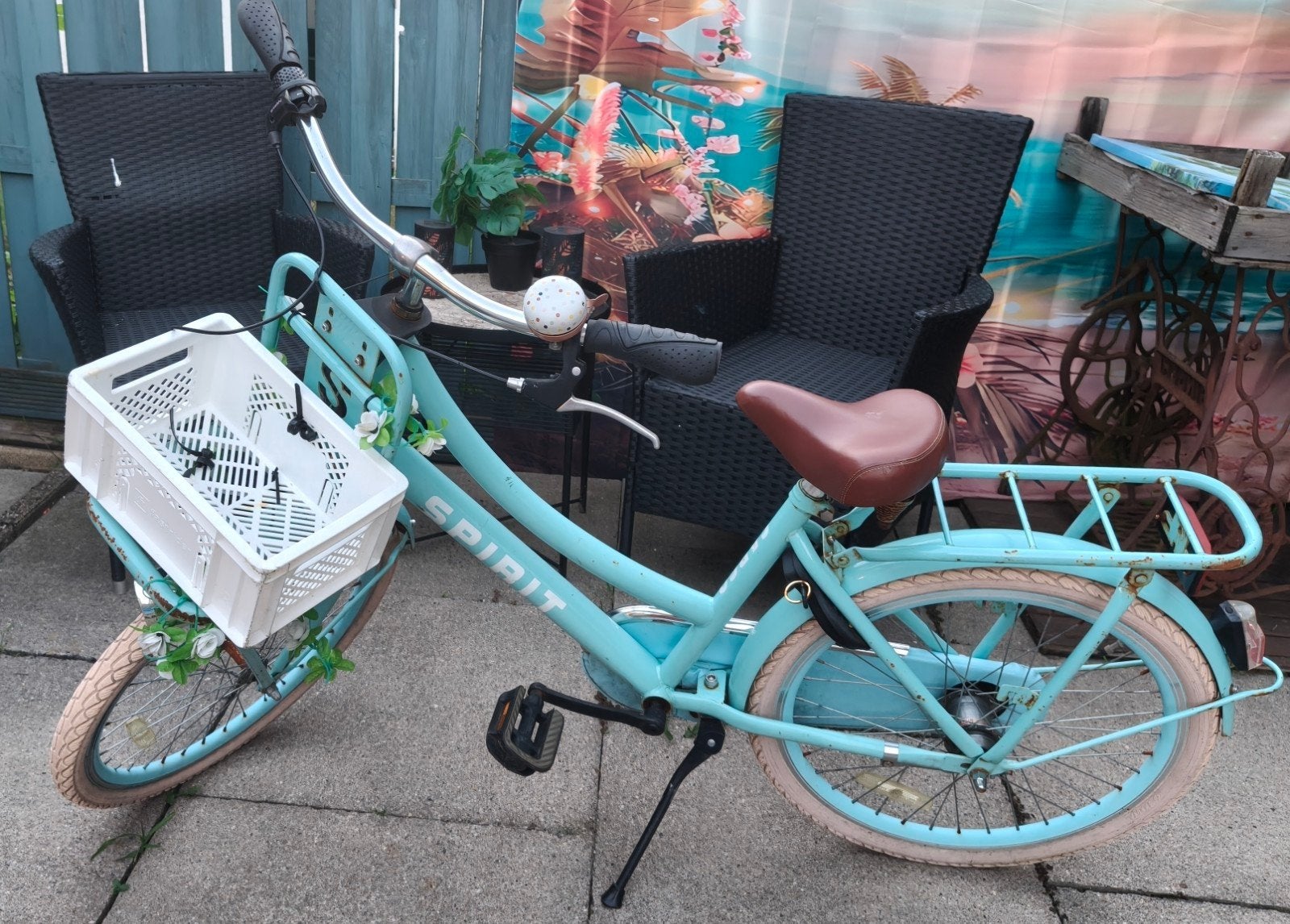 Spirit Cargo Meisjesfiets - Lichtblauw - Gebruikt, Terugtraprem, Gebruikt, Versnellingen, Minder dan 47 cm