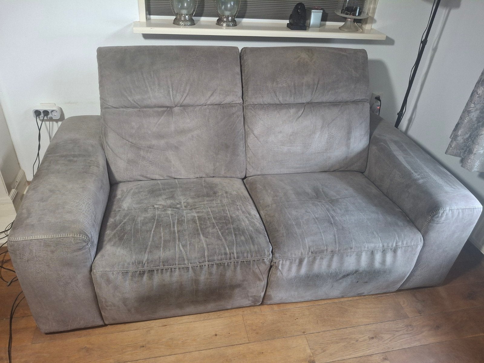 2-zits bank met elektrische relaxfunctie, Ophalen, Gebruikt, 150 tot 200 cm, Tweepersoons