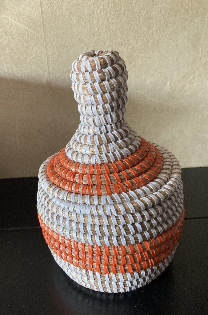 rieten mandje met deksel voor sieraden etc, Mand, Rond, Nieuw, Ophalen of Verzenden