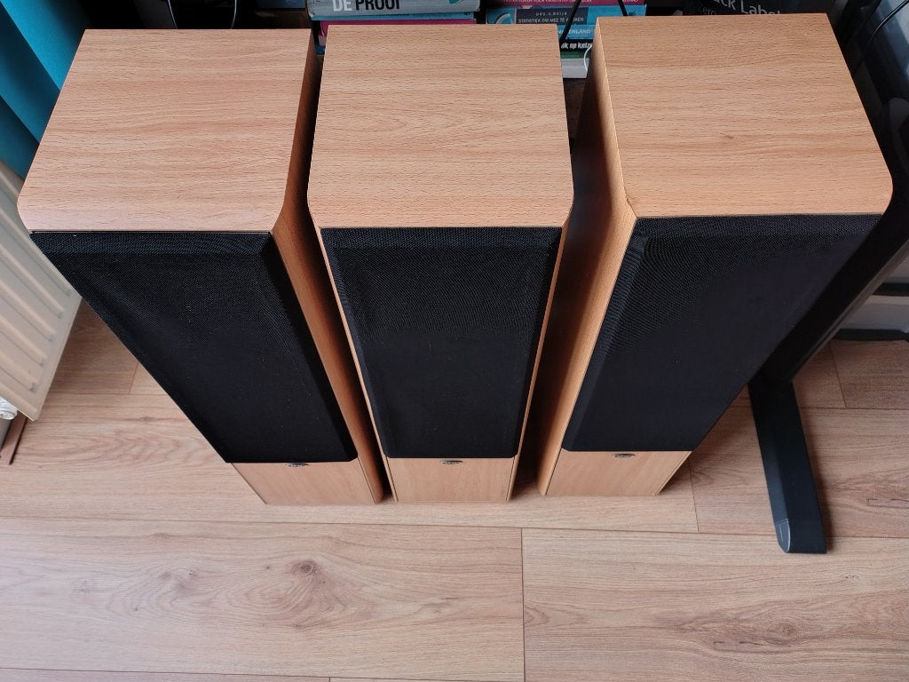 Eltax Concept 200 Front/Rear/Stereo Speakers (3 stuks), Vloerstaande luidspreker, Gebruikt, Ophalen, 150 watt of meer
