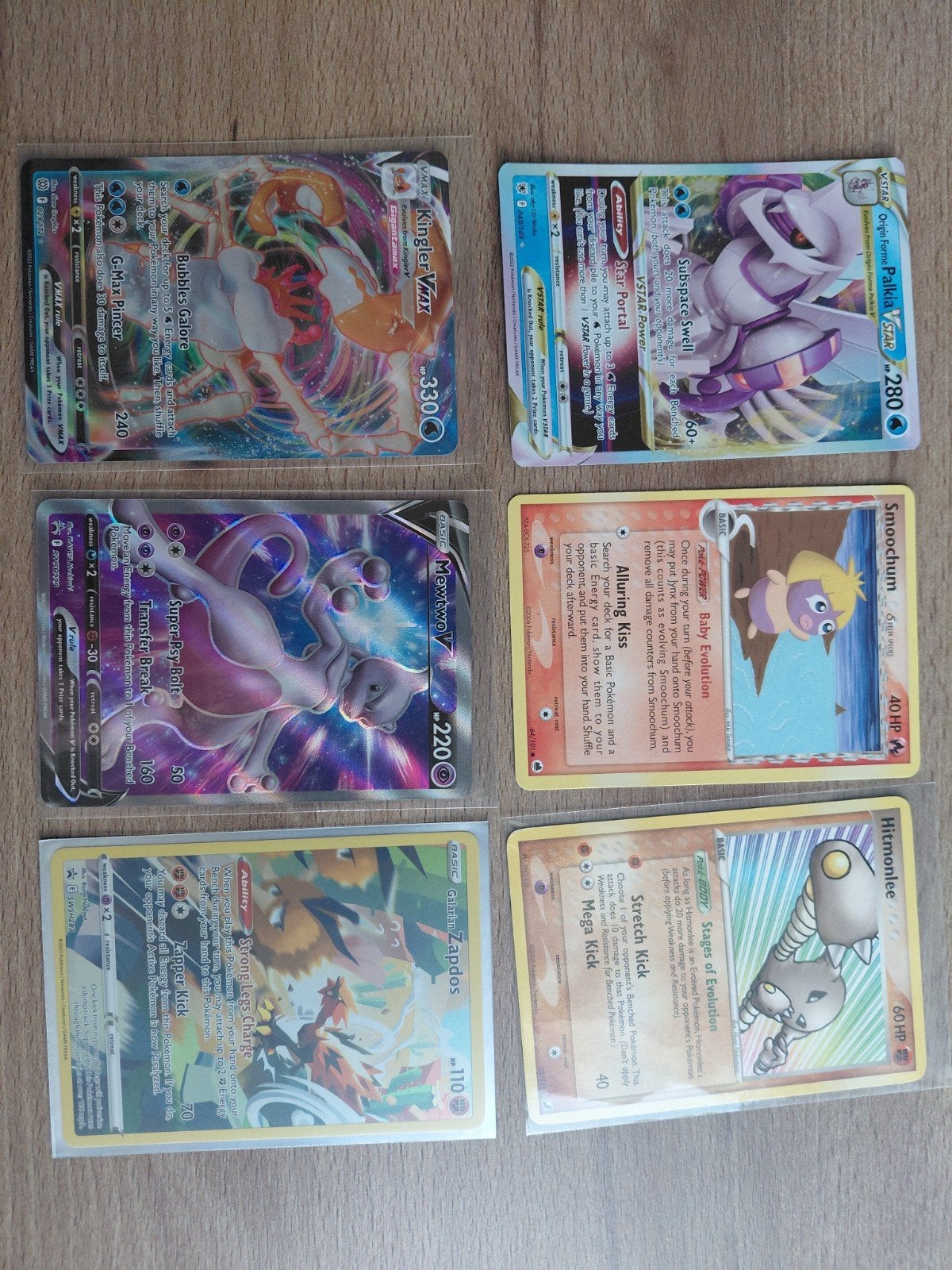 6 pokemon kaarten, Ophalen of Verzenden, Zo goed als nieuw, Meerdere kaarten