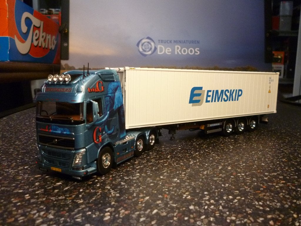 Tekno Volvo FH4 Guldager met certificaat, Ophalen of Verzenden, Nieuw, Bus of Vrachtwagen, Tekno