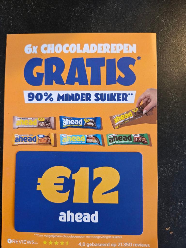 Ahead kortingsbon 12 Euro, Ophalen